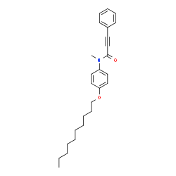 ChemSpider 2D Image | N-(4-Decyloxyphenyl)-N-methyl-3-phenylpropiolamide | C26H33NO2