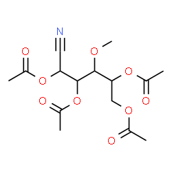 ChemSpider 2D Image | 1-Cyano-3-methoxy-1,2,4,5-pentanetetrayl tetraacetate | C15H21NO9