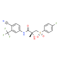 ChemSpider 2D Image | (R)-Bicalutamide | C18H14F4N2O4S