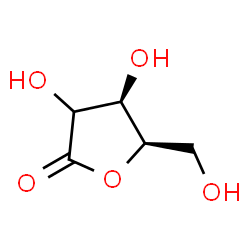 ChemSpider 2D Image | (4R,5R)-3,4-Dihydroxy-5-(hydroxymethyl)dihydro-2(3H)-furanone (non-preferred name) | C5H8O5
