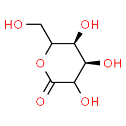 ChemSpider 2D Image | (4R,5S)-3,4,5-Trihydroxy-6-(hydroxymethyl)tetrahydro-2H-pyran-2-one (non-preferred name) | C6H10O6