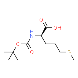 ChemSpider 2D Image | N-{[(2-Methyl-2-propanyl)oxy]carbonyl}-5-(methylsulfanyl)-D-norvaline | C11H21NO4S