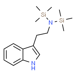 ChemSpider 2D Image | N-[2-(1H-Indol-3-yl)ethyl]-1,1,1-trimethyl-N-(trimethylsilyl)silanamine | C16H28N2Si2