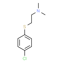ChemSpider 2D Image | 2-[(4-Chlorophenyl)sulfanyl]-N,N-dimethylethanamine | C10H14ClNS