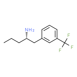 ChemSpider 2D Image | (2S)-1-[3-(Trifluoromethyl)phenyl]-2-pentanamine | C12H16F3N