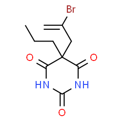 ChemSpider 2D Image | 5-(2-Bromo-2-propen-1-yl)-5-propyl-2,4,6(1H,3H,5H)-pyrimidinetrione | C10H13BrN2O3