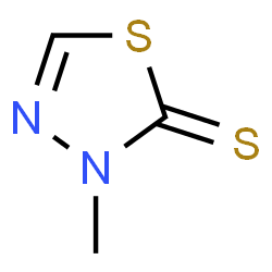 ChemSpider 2D Image | 3-Methyl-1,3,4-thiadiazole-2(3H)-thione  | C3H4N2S2