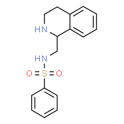 ChemSpider 2D Image | N-(1,2,3,4-Tetrahydro-1-isoquinolinylmethyl)benzenesulfonamide | C16H18N2O2S