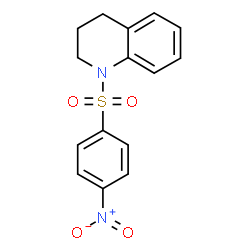 ChemSpider 2D Image | 1,2,3,4-Tetrahydro-1-[(4-nitrophenyl)sulfonyl]quinoline | C15H14N2O4S