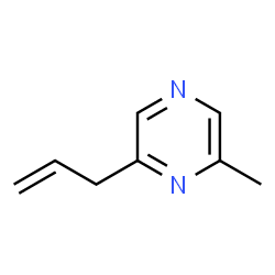 ChemSpider 2D Image | 2-Allyl-6-methylpyrazine | C8H10N2