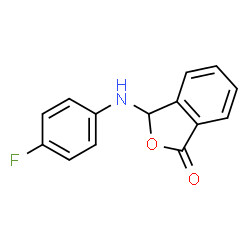 ChemSpider 2D Image | 3-[(4-fluorophenyl)amino]-3H-2-benzofuran-1-one | C14H10FNO2