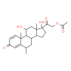 ChemSpider 2D Image | Methylprednisolone acetate | C24H32O6