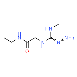 ChemSpider 2D Image | N-Ethyl-N~2~-[(E)-hydrazono(methylamino)methyl]glycinamide | C6H15N5O