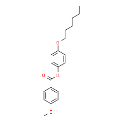 ChemSpider 2D Image | 4-(Hexyloxy)phenyl 4-methoxybenzoate | C20H24O4