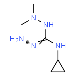 ChemSpider 2D Image | N-Cyclopropyl-2,2-dimethylhydrazinecarbohydrazonamide | C6H15N5