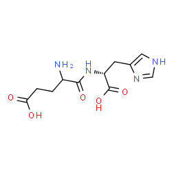 ChemSpider 2D Image | alpha-Glutamyl-D-histidine | C11H16N4O5