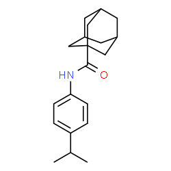 ChemSpider 2D Image | N-(4-Isopropylphenyl)-1-adamantanecarboxamide | C20H27NO