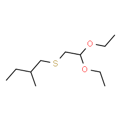 ChemSpider 2D Image | 1-[(2,2-Diethoxyethyl)sulfanyl]-2-methylbutane | C11H24O2S