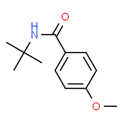 ChemSpider 2D Image | N-tert-butyl-4-methoxybenzamide | C12H17NO2
