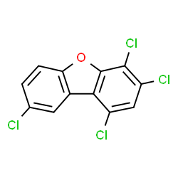 ChemSpider 2D Image | 1,3,4,8-TETRACHLORODIBENZOFURAN | C12H4Cl4O
