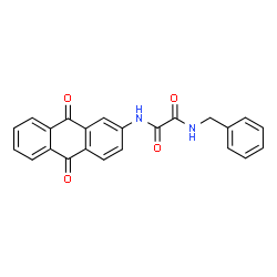 ChemSpider 2D Image | N-Benzyl-N'-(9,10-dioxo-9,10-dihydro-2-anthracenyl)ethanediamide | C23H16N2O4