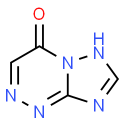 ChemSpider 2D Image | [1,2,4]triazolo[5,1-c][1,2,4]triazin-4(1H)-one | C4H3N5O