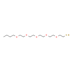 ChemSpider 2D Image | 3,6,9,12,15-Pentaoxanonadecane-1-thiol | C14H30O5S