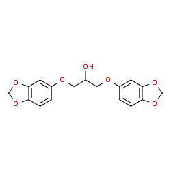 ChemSpider 2D Image | 1,3-Bis(1,3-benzodioxol-5-yloxy)-2-propanol | C17H16O7