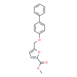 ChemSpider 2D Image | Methyl 5-(4-biphenylyloxymethyl)-2-furoate | C19H16O4