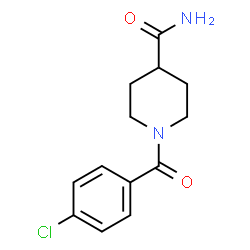 ChemSpider 2D Image | 1-(4-Chlorobenzoyl)-4-piperidinecarboxamide | C13H15ClN2O2
