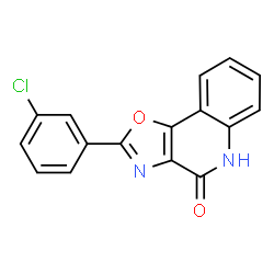 ChemSpider 2D Image | 2-(3-Chlorophenyl)[1,3]oxazolo[4,5-c]quinolin-4(5H)-one | C16H9ClN2O2