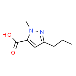 ChemSpider 2D Image | 1-methyl-3-propylpyrazole-5-carboxylic acid | C8H12N2O2