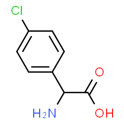 ChemSpider 2D Image | DL-(4-Chlorophenyl)glycine | C8H8ClNO2
