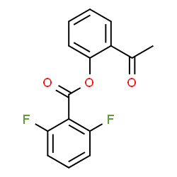 ChemSpider 2D Image | 2-Acetylphenyl 2,6-difluorobenzoate | C15H10F2O3