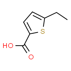 ChemSpider 2D Image | 5-Ethyl-2-thiophenecarboxylic acid | C7H8O2S