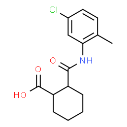 ChemSpider 2D Image | 2-[(5-Chloro-2-methylphenyl)carbamoyl]cyclohexanecarboxylic acid | C15H18ClNO3