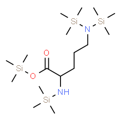 ChemSpider 2D Image | Trimethylsilyl N~2~,N~5~,N~5~-tris(trimethylsilyl)ornithinate | C17H44N2O2Si4