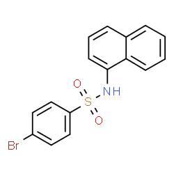 ChemSpider 2D Image | 4-Bromo-N-(1-naphthyl)benzenesulfonamide | C16H12BrNO2S