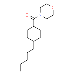 ChemSpider 2D Image | 4-Morpholinyl(4-pentylcyclohexyl)methanone | C16H29NO2