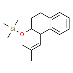 ChemSpider 2D Image | Trimethyl-[1-(2-methyl-propenyl)-1,2,3,4-tetrahydronaphthalen-2-yloxy]-silane | C17H26OSi