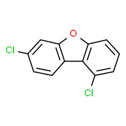 ChemSpider 2D Image | 1,7-DICHLORODIBENZOFURAN | C12H6Cl2O