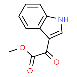 ChemSpider 2D Image | Methyl 3-indoleglyoxylate | C11H9NO3