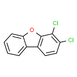 ChemSpider 2D Image | 3,4-DICHLORODIBENZOFURAN | C12H6Cl2O