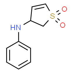 ChemSpider 2D Image | N-Phenyl-2,3-dihydro-3-thiophenamine 1,1-dioxide | C10H11NO2S
