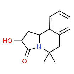 ChemSpider 2D Image | 2-Hydroxy-5,5-dimethyl-1,2,3,5,6,10b-hexahydropyrrolo[2,1-a]isoquinolin-3-one | C14H17NO2