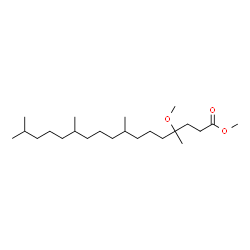 ChemSpider 2D Image | Methyl 4-methoxy-4,8,12,16-tetramethylheptadecanoate | C23H46O3