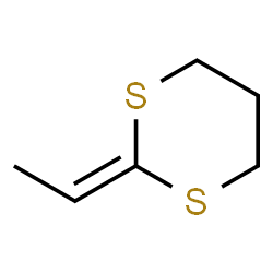 ChemSpider 2D Image | 2-Ethylidene[1,3]dithiane | C6H10S2