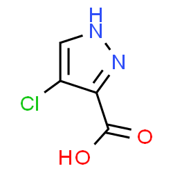 ChemSpider 2D Image | 4-Chloro-1H-pyrazole-3-carboxylic acid | C4H3ClN2O2