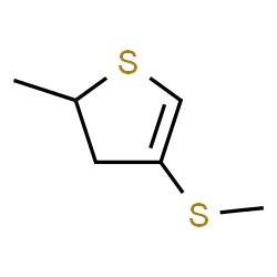 ChemSpider 2D Image | 2-Methyl-4-(methylthio)-2,3-dihydrothiophene | C6H10S2