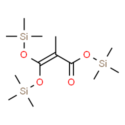 ChemSpider 2D Image | Trimethylsilyl 2-methyl-3,3-bis[(trimethylsilyl)oxy]acrylate  | C13H30O4Si3